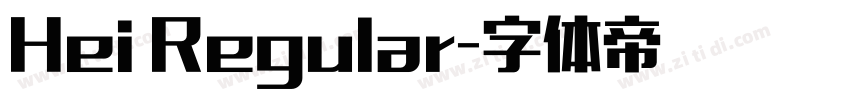 Hei Regular字体转换